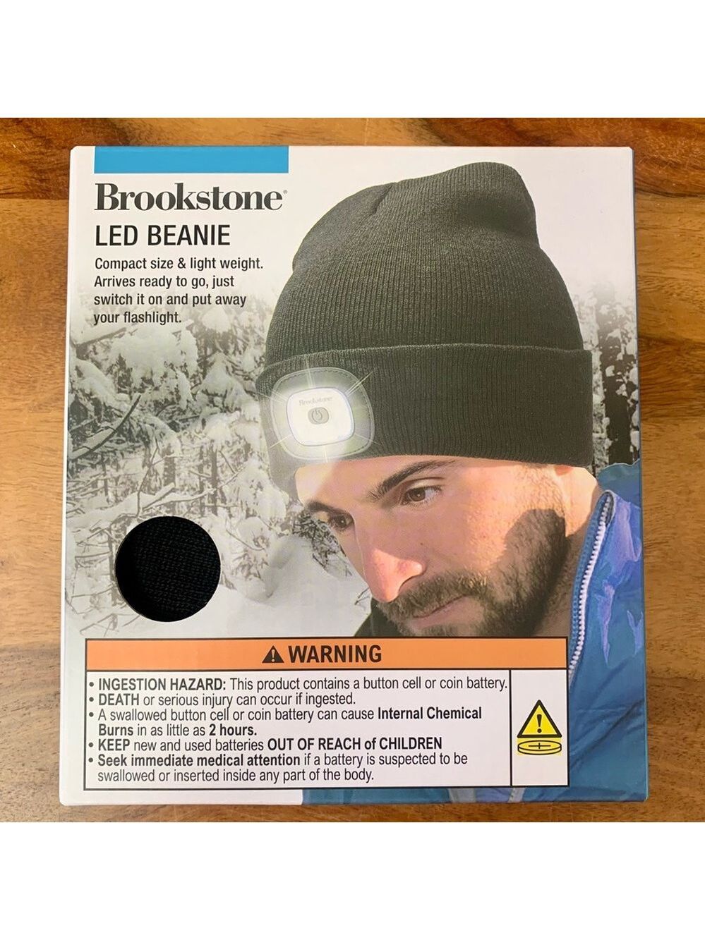 BROOKSTONE LED Black Beanie